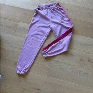 Aviator Nation Lavender and Magenta Track Pants